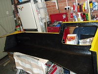 Side pod painted inside